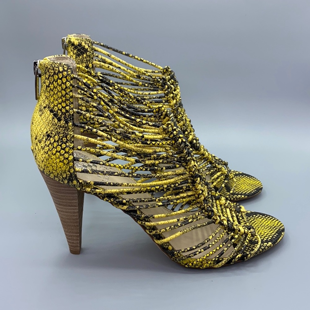 Vince Camuto Alsandra Snake Strappy Cage Sandals